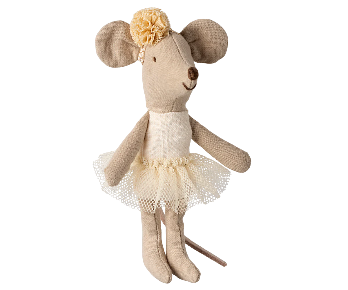 Ballerina mouse, Little sister - Off white