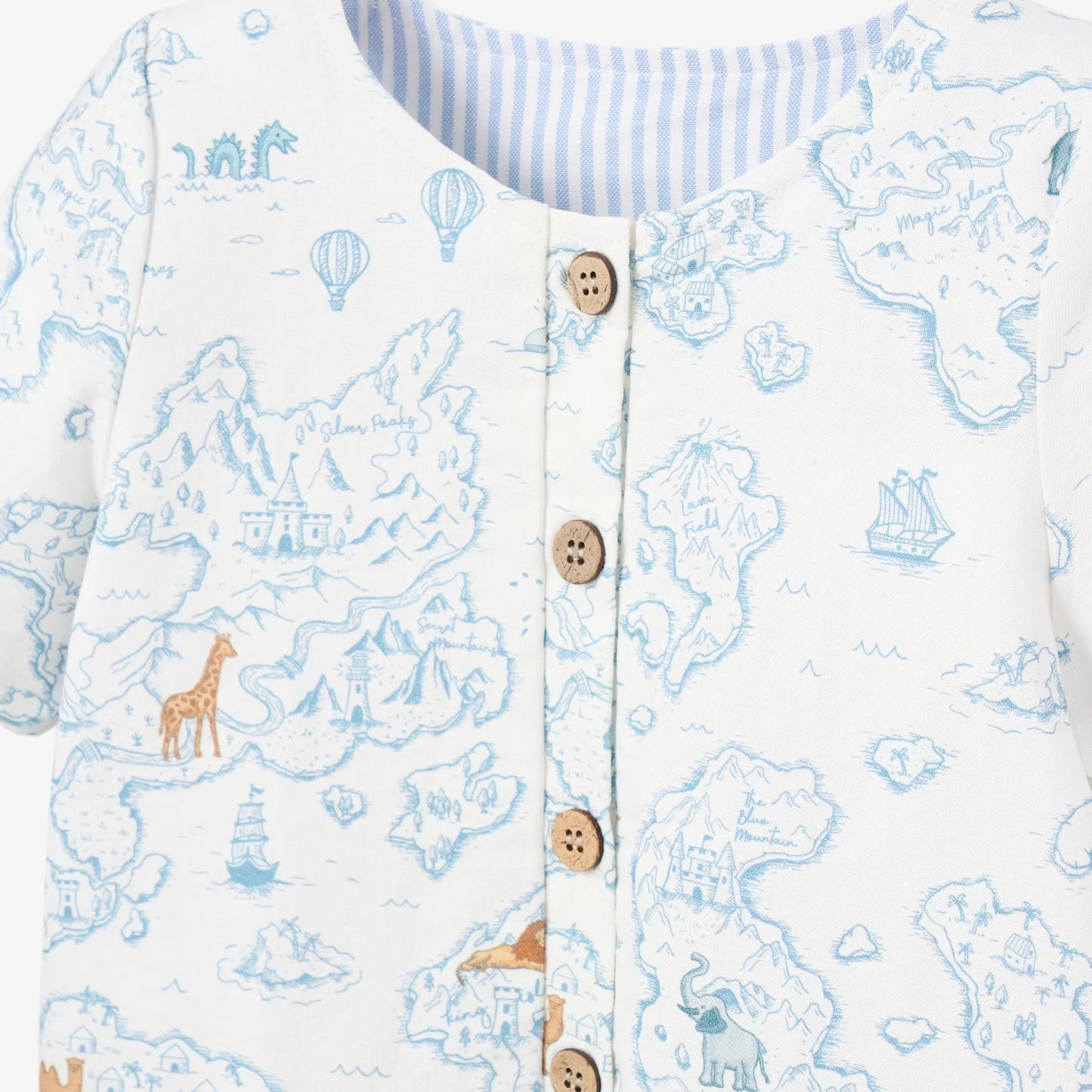 COTTON EXPLORER PRINT SHORTALL