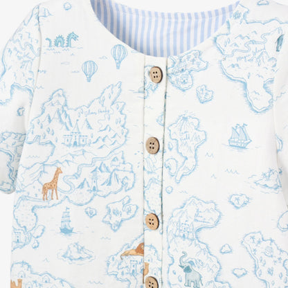 COTTON EXPLORER PRINT SHORTALL