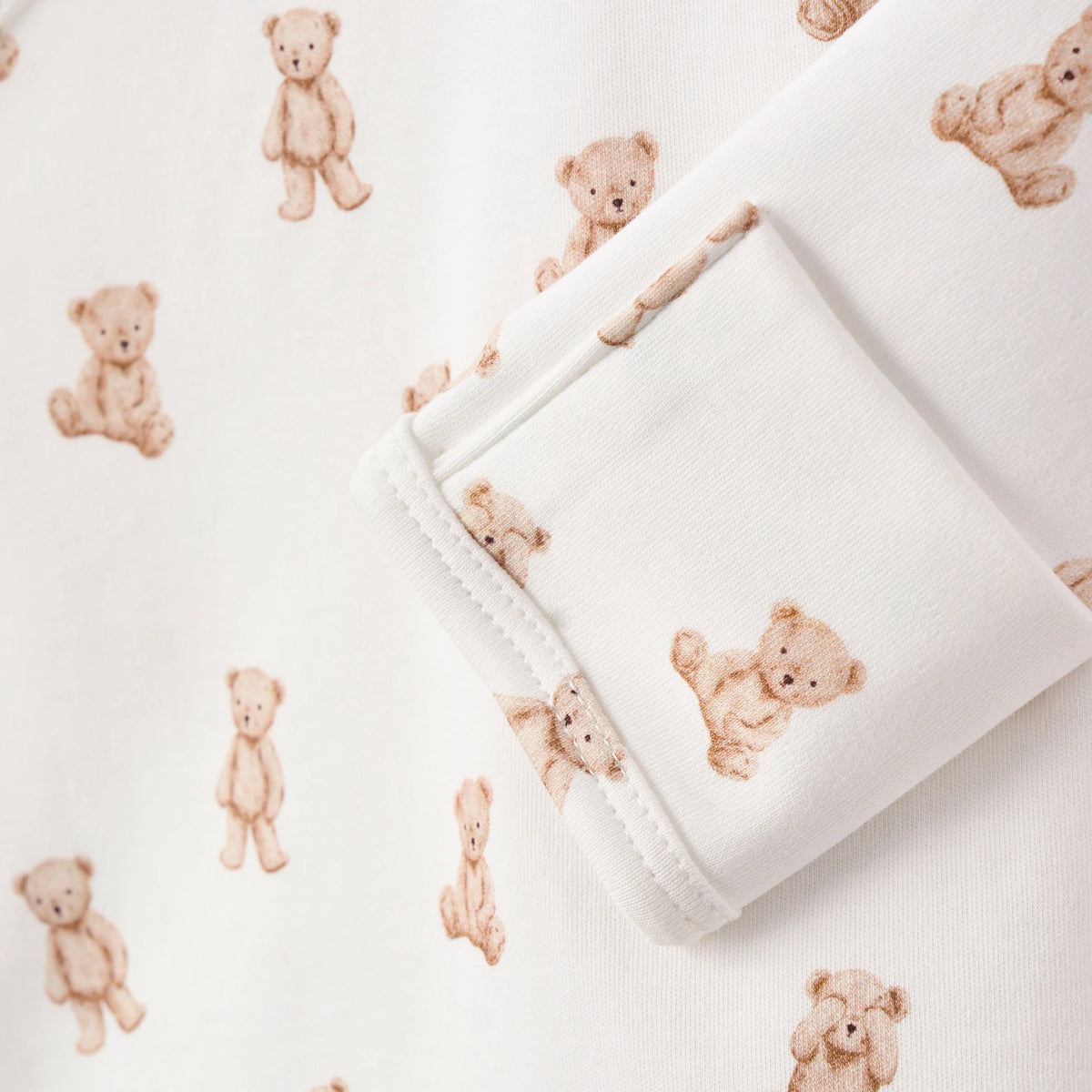 ELEGANT BABY TEDDY BEAR DOUBLE LAYERED COTTON LAYETTE SET