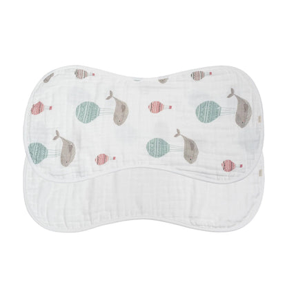 Bamboo Muslin Burp Cloth Set 2-Pack