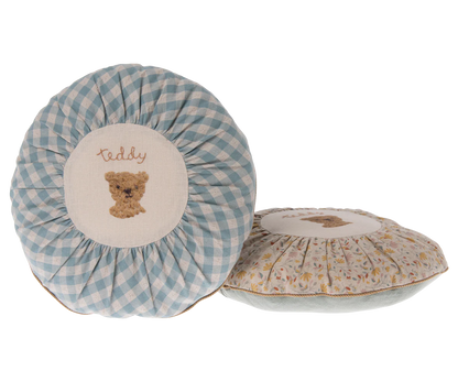 Cushion, Round small - Teddy, checked