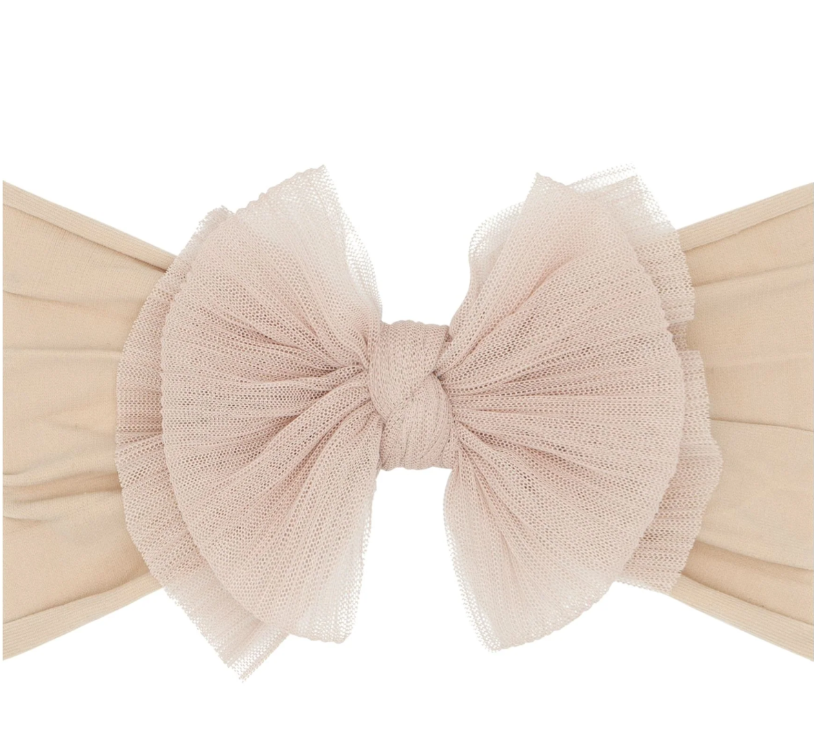 Baby Bling® - Tulle FAB® soft nylon headband with tulle bow