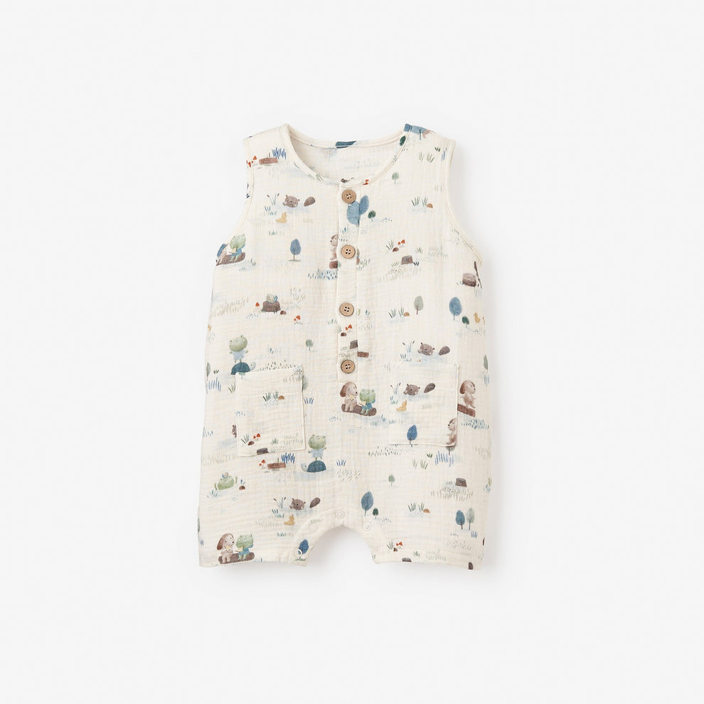 POND FRIENDS ORGANIC MUSLIN SHORTALL