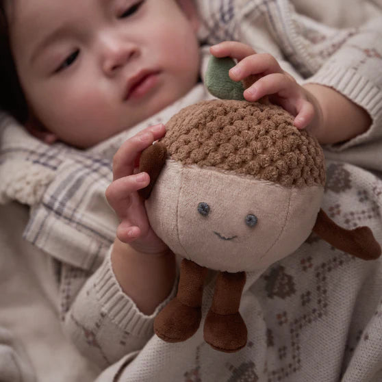 Acorn Plush Rattle