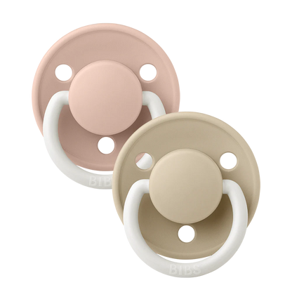 De Lux GLOW Pacifiers Silicone 2 Pack