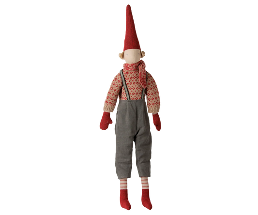 Pixy, Size 4 - Boy Striped Knitted Sweater and Scarf