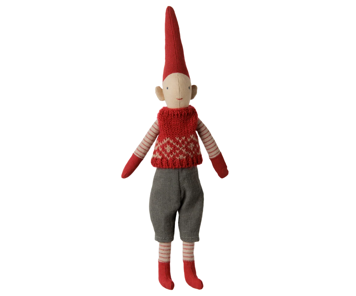 Pixy, Size 1 - Boy - Red Knitted Vest