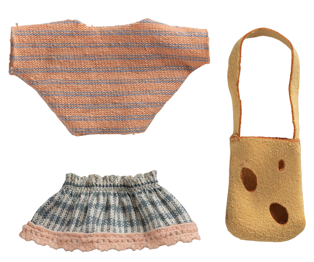 Clothes and bag, sister mouse