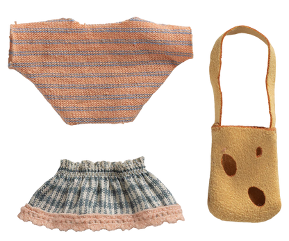 Clothes and bag, sister mouse