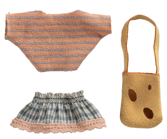 Clothes and bag, sister mouse