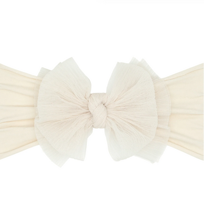 Baby Bling® - Tulle FAB® soft nylon headband with tulle bow