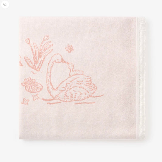 SWAN KNIT BLANKET