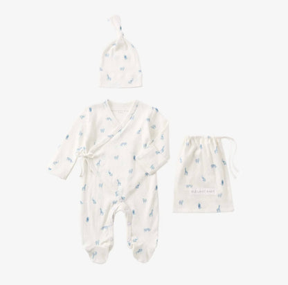 Elegant Baby ELEGANT BABY ORGANIC COTTON POINTELLE LAYETTE 2 PC GIFT SET