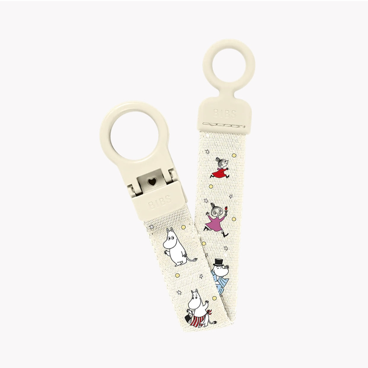 BIBS x Moomin Pacifier Clip Loop - Ivory
