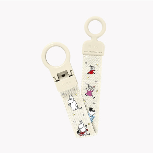 BIBS x Moomin Pacifier Clip Loop - Ivory