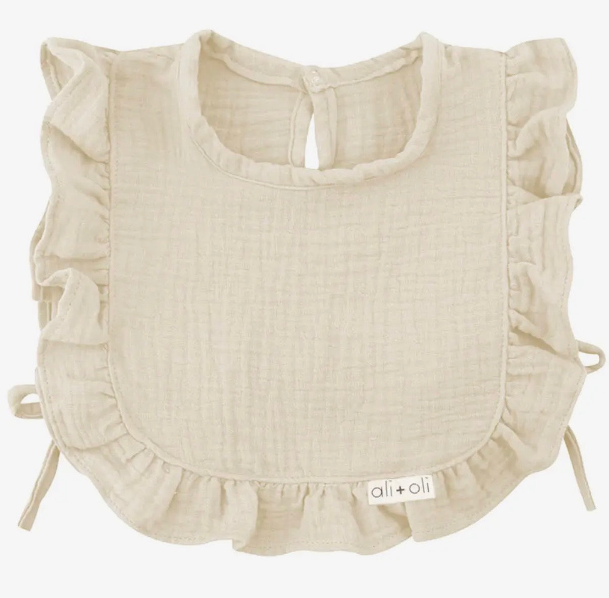 Muslin Cotton Ruffle Baby Bib