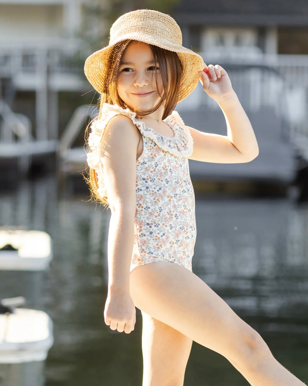 Margaret One-piece  Flower Field