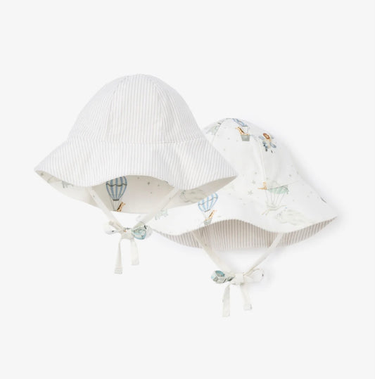 UP & AWAY/SEERSUCKER REVERSIBLE SUNHAT