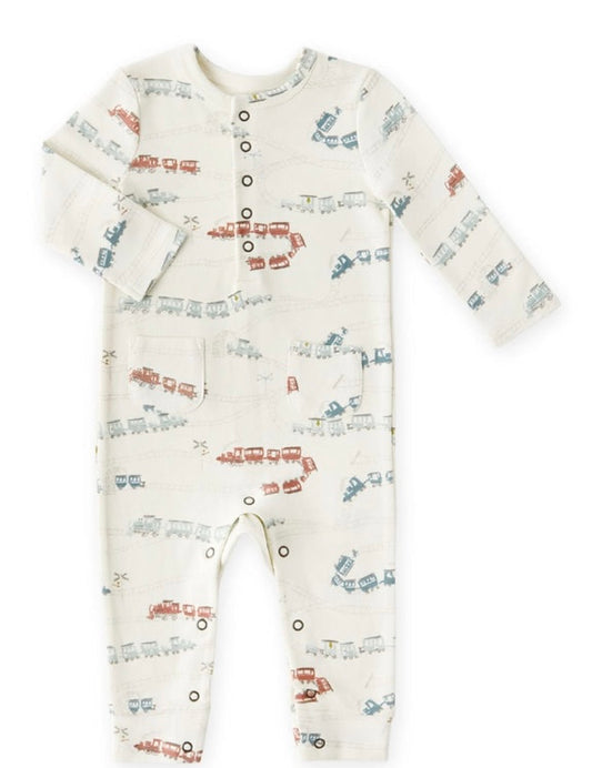 Henley Patch Pocket Romper