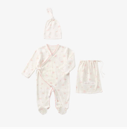 Elegant Baby ELEGANT BABY ORGANIC COTTON POINTELLE LAYETTE 2 PC GIFT SET