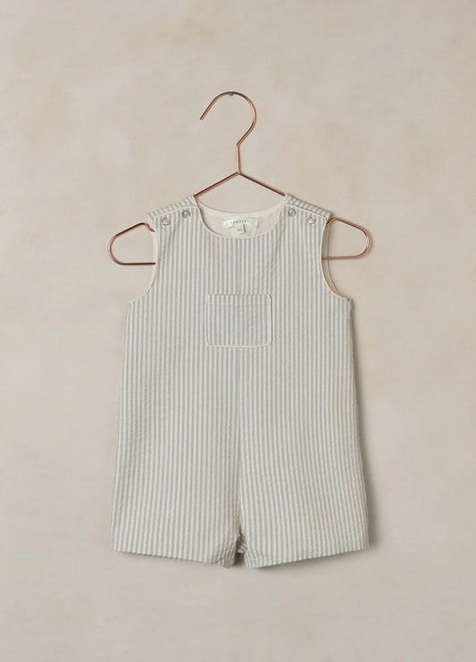 Noralee Georgie Romper sky stripe
