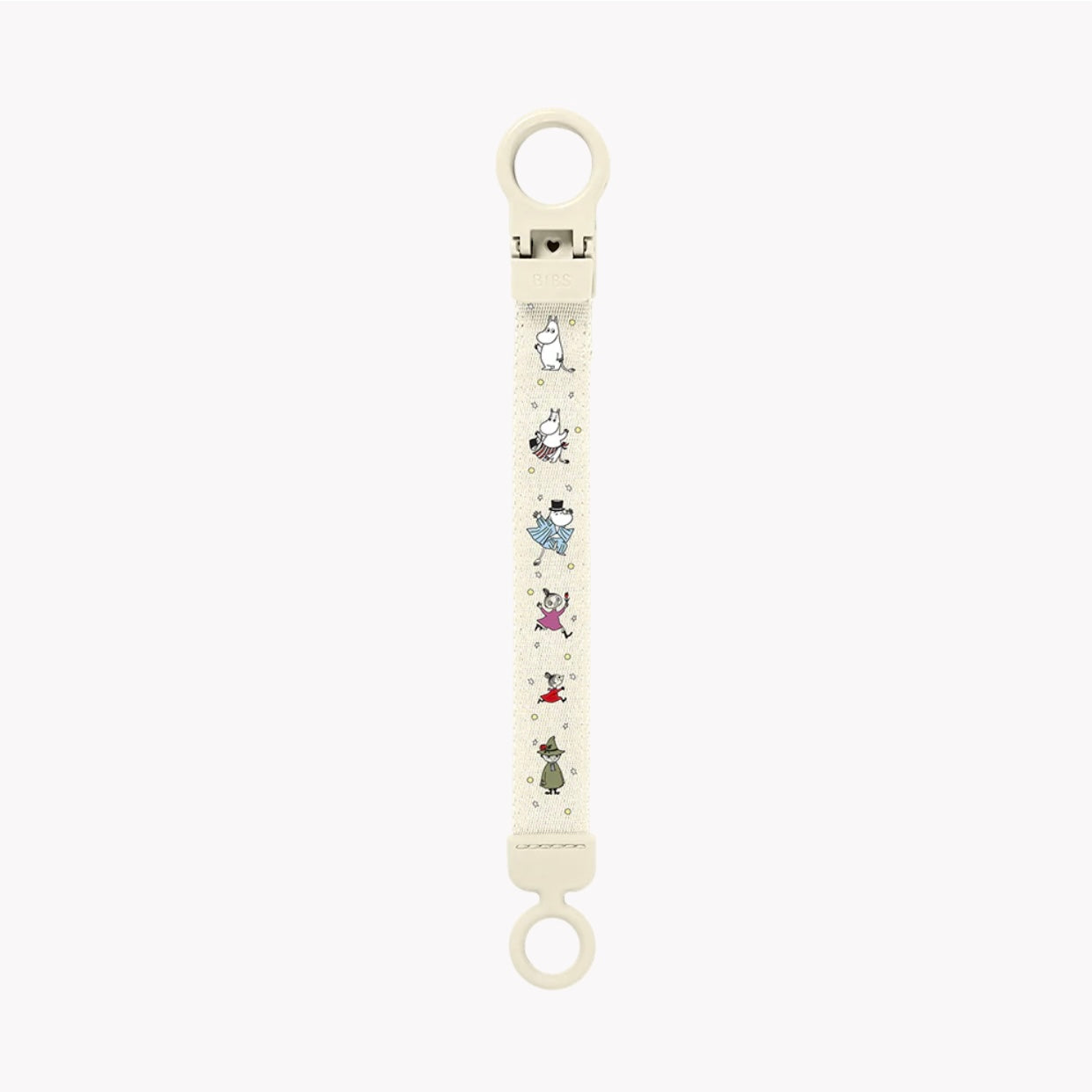 BIBS x Moomin Pacifier Clip Loop - Ivory