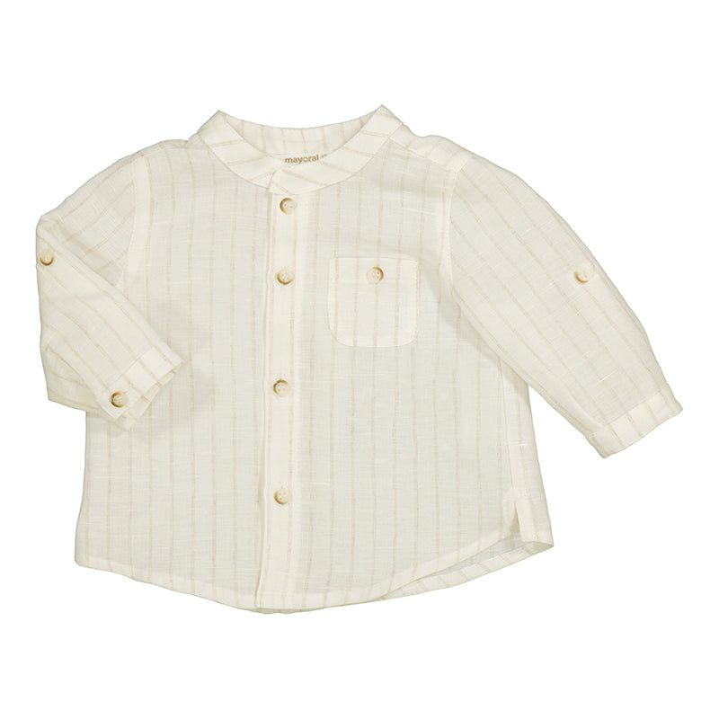 L/s mao collar shirt