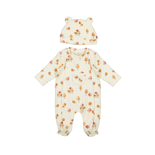 Dungaree and hat set 15-02705-071