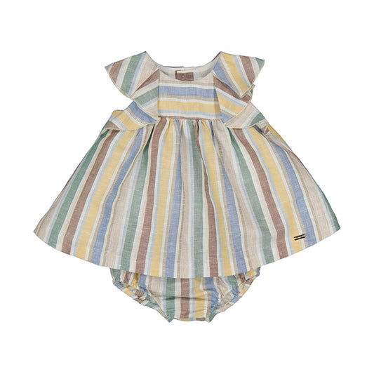 Stripes linen dress 25-01855-010