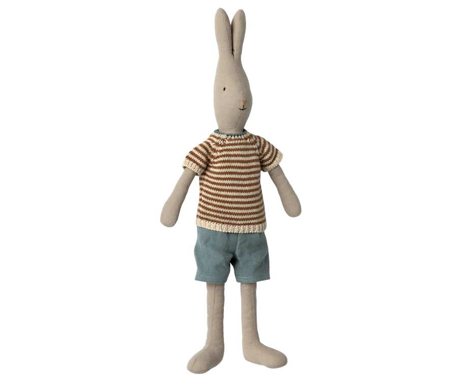 Rabbit, Size 3 - Knitted Shirt and Shorts