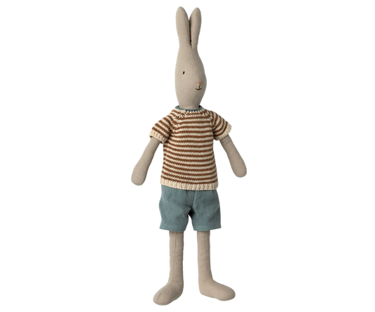 Rabbit, Size 3 - Knitted Shirt and Shorts