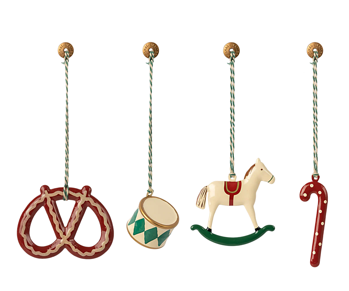 Metal Ornament Set - Peter's Christmas, Green