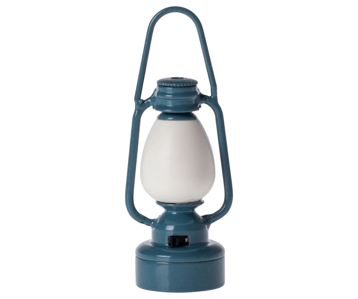 Vintage lantern, Mouse - Blue