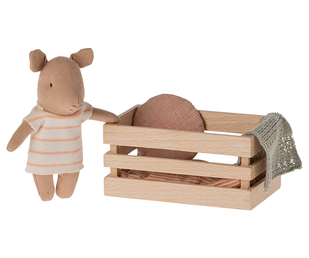 Pig in Box, Baby - Coral