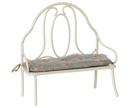 Vintage bench, Miniature - Off white