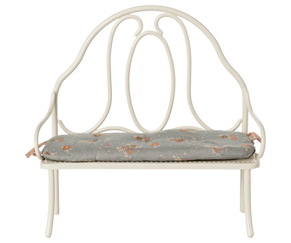 Vintage bench, Miniature - Off white