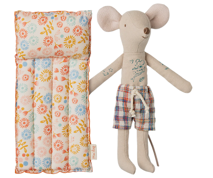 Beach mouse with air mattress, Dad - Flower