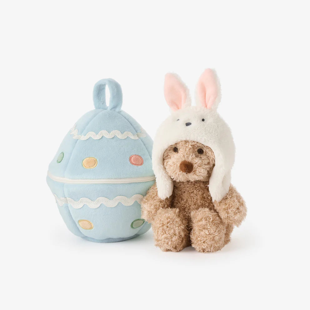 EASTER EGG BEAR WITH BUNNY HAT