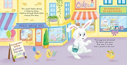The Easter Bunny Is Coming to Washington: A Sweet Springtime Adventure for Toddlers and Kids (Easter Basket Stuffers and Gifts) Hardcover – Picture