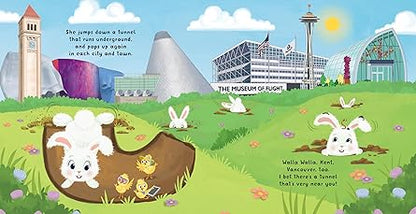 The Easter Bunny Is Coming to Washington: A Sweet Springtime Adventure for Toddlers and Kids (Easter Basket Stuffers and Gifts) Hardcover – Picture