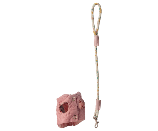 Pet supply, Harness and leash - Rose