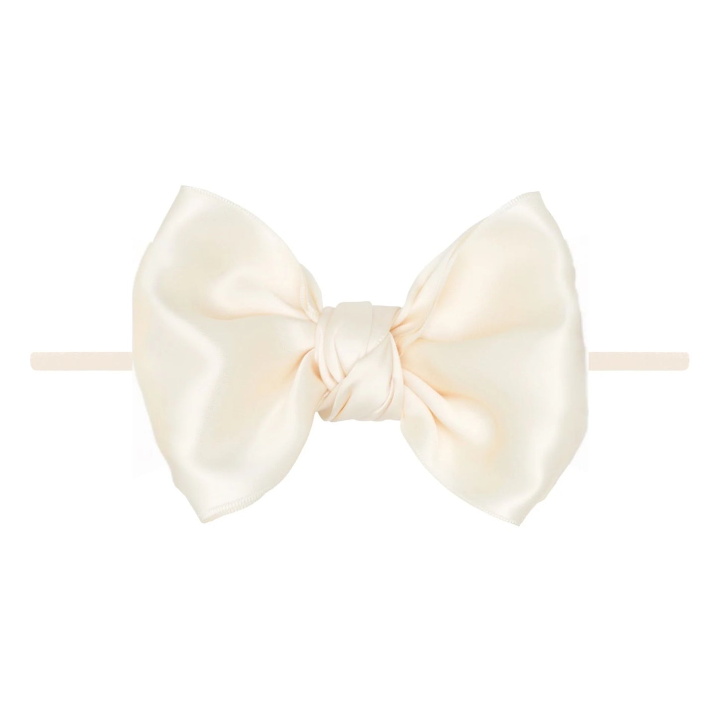 Baby Bling® - Satin FAB® skinny nylon headband with satin bow
