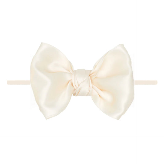 Baby Bling® - Satin FAB® skinny nylon headband with satin bow