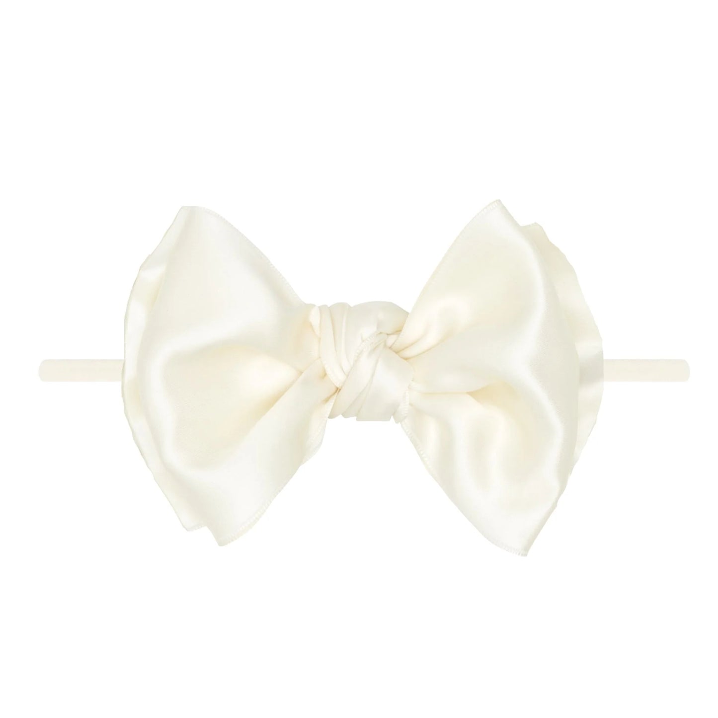 Baby Bling® - Satin FAB® skinny nylon headband with satin bow