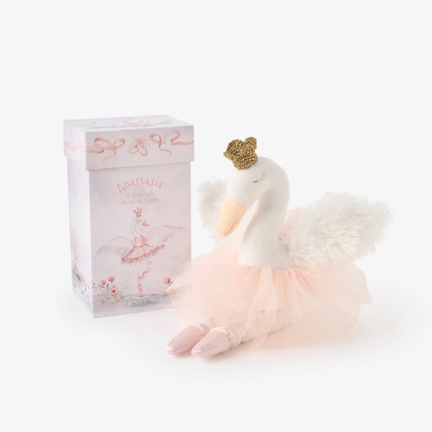 ANASTASIA THE BALLERINA SWAN PLUSH TOY W/ GIFT BOX