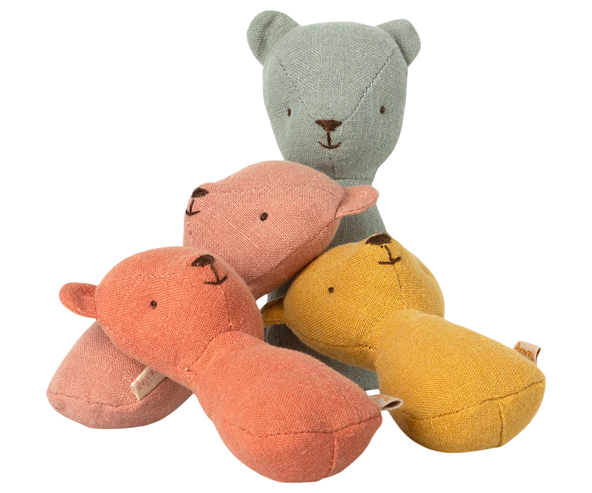 Teddy Rattle - Dusty Coral