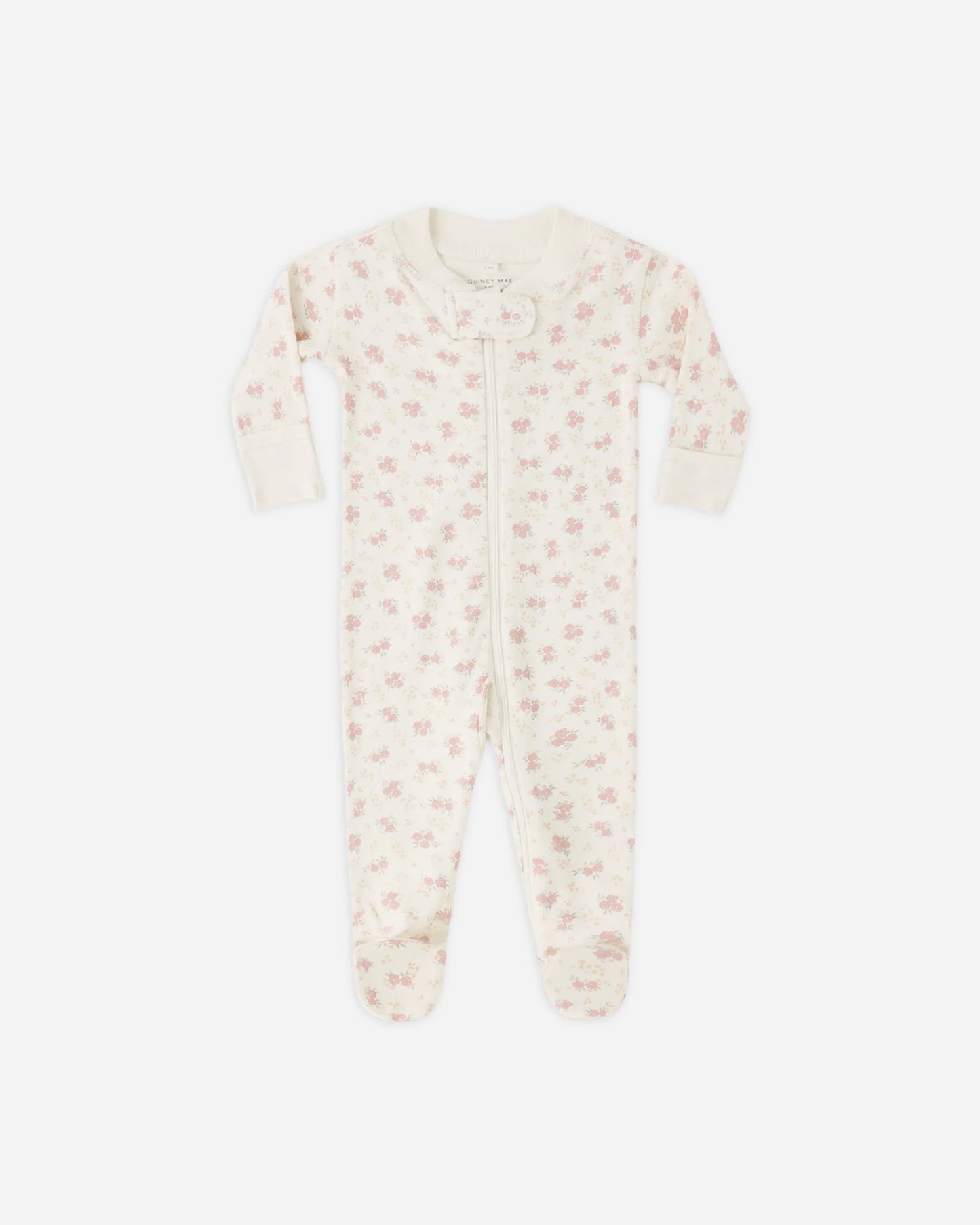 Zip Long Sleeve Sleeper Footie || Flower Field