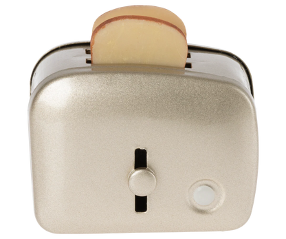 Miniature Toaster & Bread, Silver