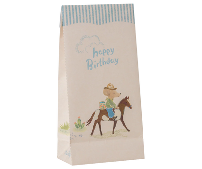 Goodie bag - Happy birthday - Cowboy (12 pcs)